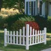 Landscaping Tools & Supplies * | Gsc Country Corner Vinyl Picket Fence