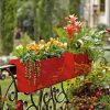 Planters & Raised Beds * | Gsc Viva Self-Watering Balcony Railing Planter