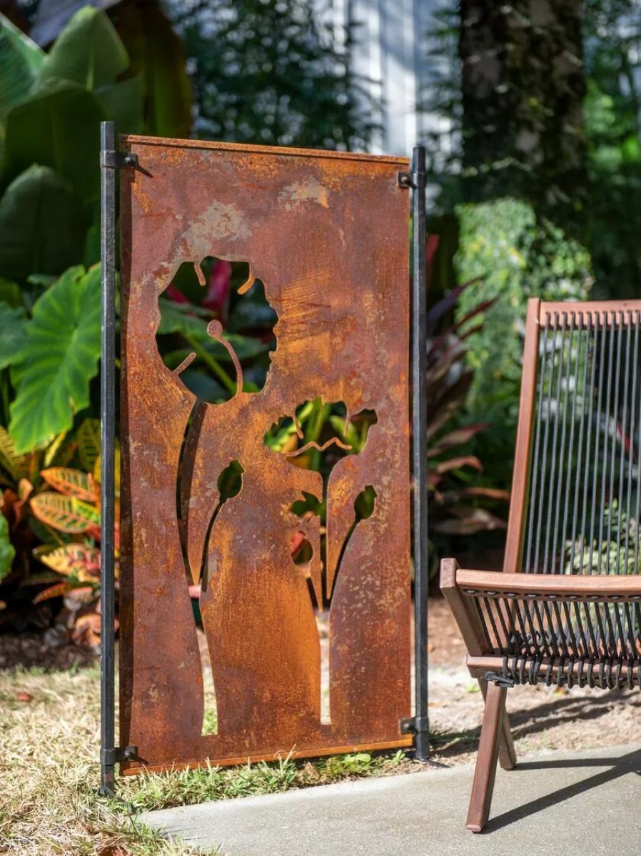 Landscaping Tools & Supplies * | Gsc Poppy Corten Steel Screen