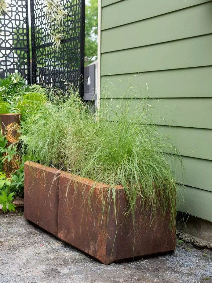 Planters & Raised Beds * | Gsc Corten Steel Modular Raised Bed, 2'X4